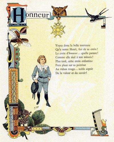 Illustration für "Alphabet der guten Beispiele", ca. 1890 von Henri (1858-1924) Gray