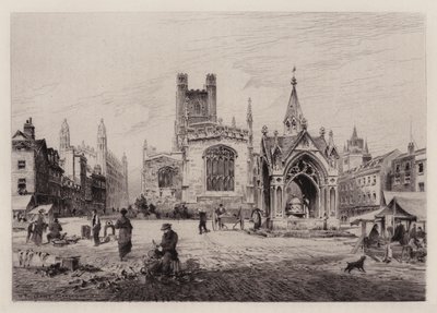 Cambridge: Market Hill (lept) od Henri (after) Toussaint