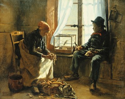 Zimní slunce; zimní slunce, od Henri Adolphe Laissement