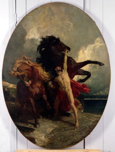 Automedon s Achilleovými koňmi od Henri Alexandre Georges Regnault