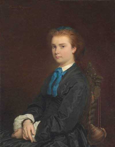 Portrét mladé ženy, 1863 od Henri Alexandre Georges Regnault
