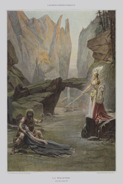 La Walkyrie (Valkýra) od Henri Alphonse Louis Laurent-Desrousseaux