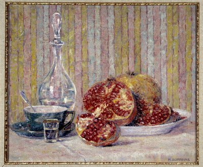 Zátiší s granáty Obraz Henriho Aurrense (1873-1934) Povinná zmínka: Založení sbírky pochází z Provence, Marseille od Henri Aurrens
