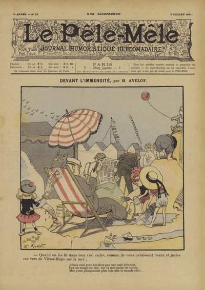 Před limmensite. Ilustrace pro Le Pele-Mele, 1901 od Henri Avelot