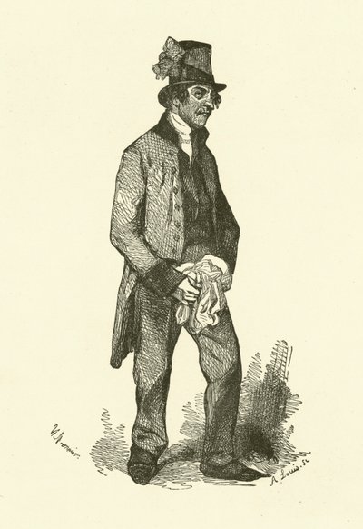 The Mute (rytina) od Henri Bonaventure (after) Monnier