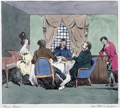 Bankroty – v „“Předtím a dnes““ od Henriho Monniera, ed. Delpech, Paříž od Henri Bonaventure Monnier