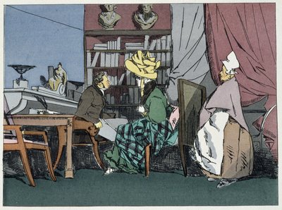 Pan vedoucí oddělení dává audienci – v „“Administrativní morálce”” od Henriho Monniera od Henri Bonaventure Monnier