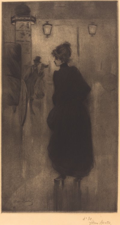 Pařížanka (Efekt noci) od Henri Boutet