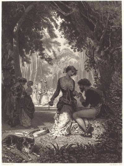Italští tanečníci od Henri Charles Antoine Baron