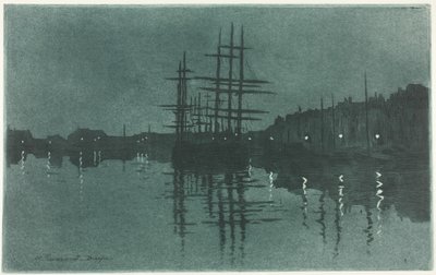 Povodí v Dieppe od Henri Charles Guérard