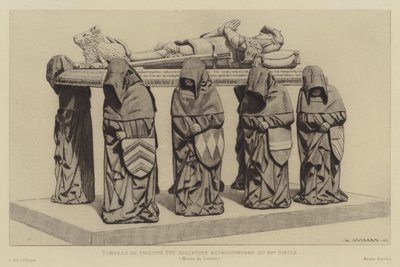 Hrobka Philippe Pot, Grand Seneschal Burgundska, 15. století od Henri Charles Guérard