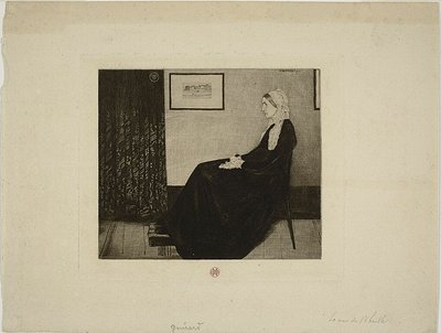 Whistlerova matka, podle Whistlera od Henri Charles Guérard