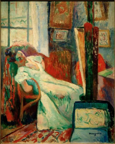 Odpočinek modelky (Jeanne) od Henri Charles Manguin
