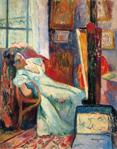 Model Resting, 1905 od Henri Charles Manguin