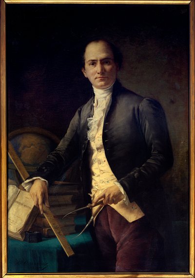 Portrét astronoma Jean Baptiste (Jean-Baptiste) Joseph Delambre (1749-1822) - Malba Henri Coroenne (1822-1909) - Paříž, Musee De l