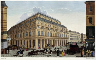 Francouzské divadlo. Gravírování Courvoisier od Henri Courvoisier-Voisin