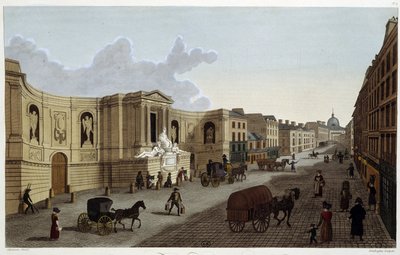 Fontána rue de Grenelle, kolem roku 1820 v „Výhledech na Paříž““ od Courvoisiera 1827 od Henri Courvoisier-Voisin