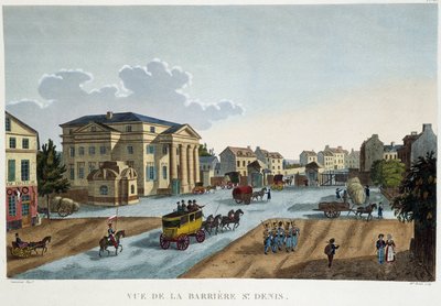 La barrier Saint-Denis, kolem roku 1827 - in "Vues de Paris" by Courvoisier od Henri Courvoisier-Voisin