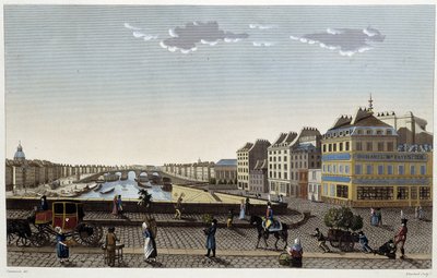 Paříž, most Notre-Dame - v „Výhledech na Paříž“ od Courvoisiera od Henri Courvoisier-Voisin