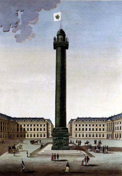 Place Vendôme - v ""Výhledech na Paříž"" od Courvoisier od Henri Courvoisier-Voisin