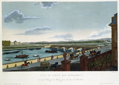 Pohled na most Invalidovny - v ""Vues de Paris"" od Courvoisier od Henri Courvoisier-Voisin