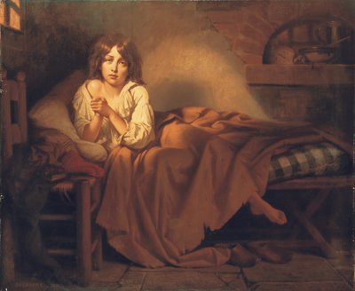 Dauphin Louis XVII ve věznici Temple, 1851 od Henri Decaisne