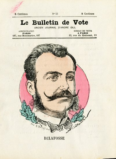 Ballot 2. série, Satirique en Colours: Delafosse - ilustrace Henri Demare (1846-1888) od Henri Demare