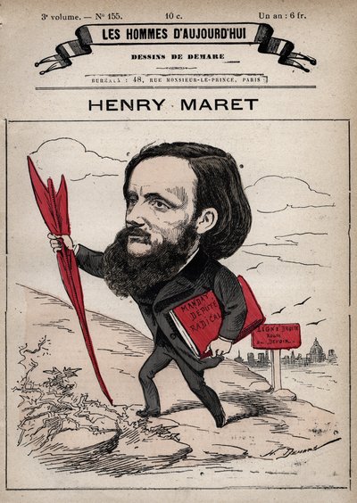 Kreslený film Henri (Henry) Maret (1837-1917) anglický novinář a politik - z 