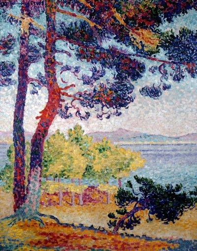 Po poledni v Pardigonu. Obraz Henri Delacroix Dit Cross (Henri Edmond Cross) (1856-1910) od Henri Edmond Cross