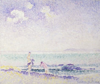 Koupající se; Koupání, 1906 od Henri Edmond Cross