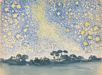 Krajina s hvězdami, ca. 1905-1908. od Henri Edmond Cross