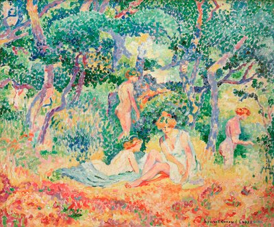 Le Bois nebo Nu sous bois, 1906-1907. od Henri Edmond Cross