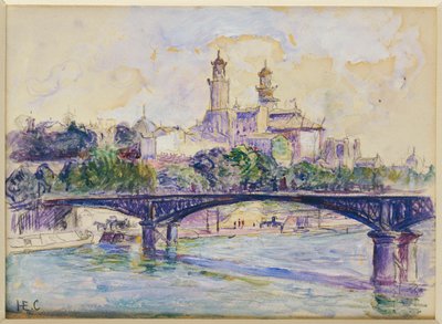 Seina před Trocaderem od Henri Edmond Cross