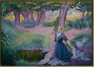 The Washerwoman, 1895-96 od Henri Edmond Cross