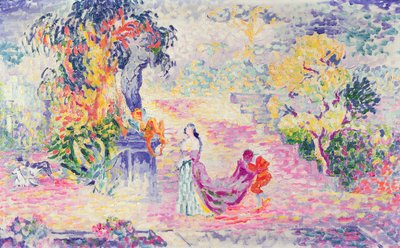 Žena v parku, 1909 od Henri Edmond Cross