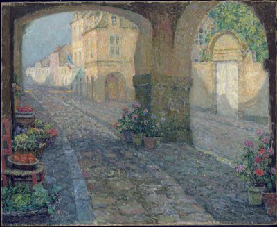 Obchod ve Staré verandě; Obchod na staré verandě od Henri Eugene Augustin Le Sidaner