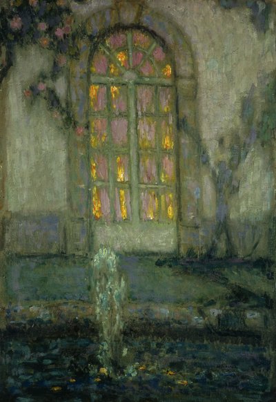 Skleněné dveře do zahrady; Skleněné dveře do zahrady od Henri Eugene Augustin Le Sidaner
