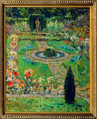 Hampton Court (malba na plátně) od Henri Eugene Augustin Le Sidaner