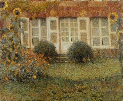 Pavilon dům se slunečnicemi; Slunečnicový pavilon od Henri Eugene Augustin Le Sidaner