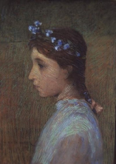 Portrét Marguerite Le Sidaner od Henri Eugene Augustin Le Sidaner