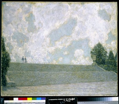 Kroky paláce ve Versailles (Les Marches Du Palais Versailles) (olej na plátně) od Henri Eugene Augustin Le Sidaner
