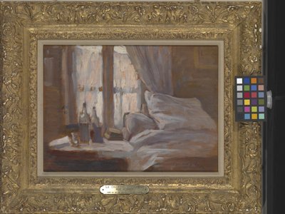 Ložnice (olej na dřevě) od Henri Eugene Augustin Le Sidaner