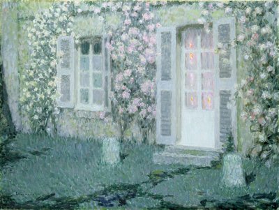 Dům s růžemi, 1936 od Henri Eugene Augustin Le Sidaner