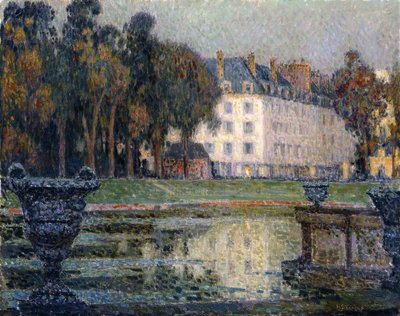 Neptunova fontána v soumraku od Henri Eugene Augustin Le Sidaner