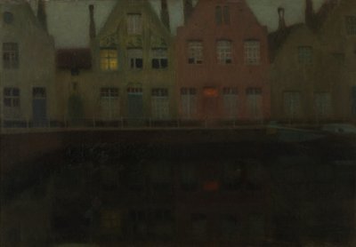 Nábřeží od Henri Eugene Augustin Le Sidaner