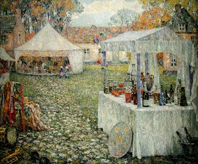 Stany, Gerberoyi od Henri Eugene Augustin Le Sidaner