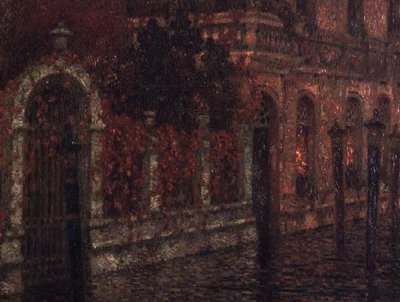 Benátský kanál (olej na plátně) od Henri Eugene Augustin Le Sidaner