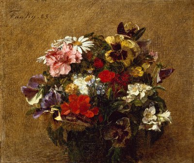 Kytice květin od Ignace Henri Jean Fantin Latour