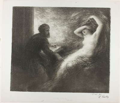 Evokace Kundry od Henri Fantin-Latour