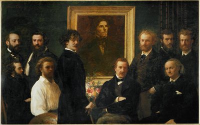 Hommage a Delacroix (olej na plátně) od Henri Fantin-Latour